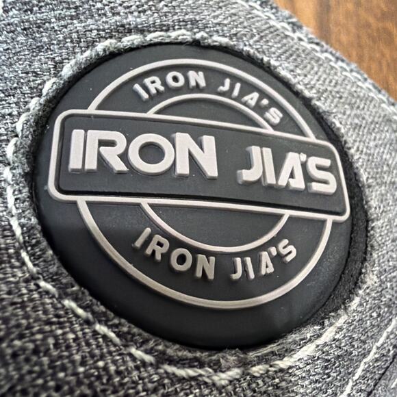 Iron Jias | JIA-016 Grey Denim Casual Motorcycle Riding Sneakers Size Men's 10 - Picture 16 of 16